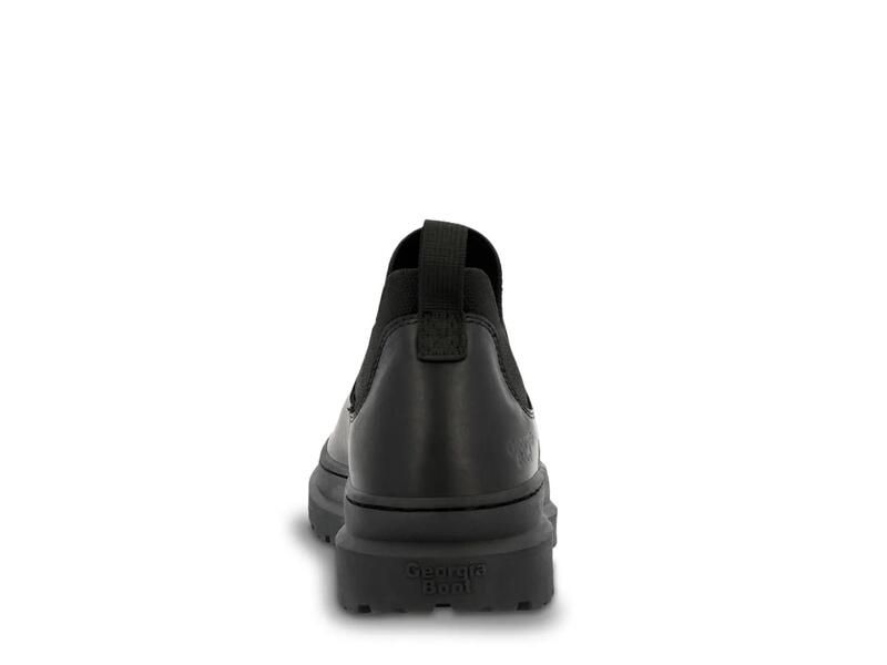 ジョージブーツ メンズ シューズ スリッポン・ローファー Georgia BootRomeo Superlyte Work SlipOn Mens Black ブラック