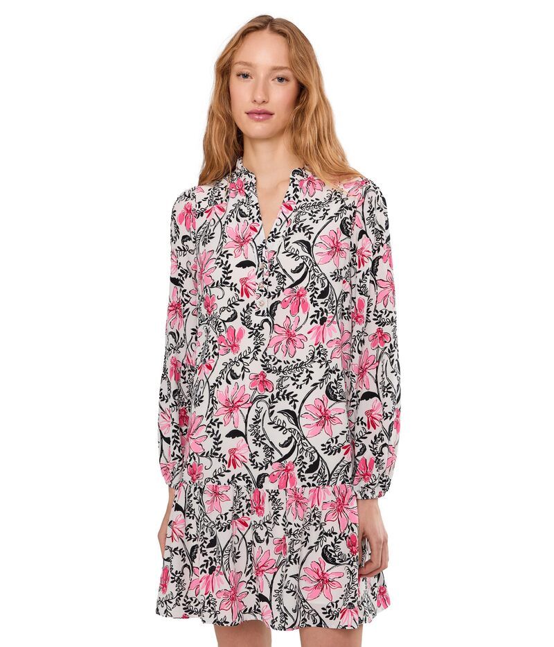 リリーピュリッツァー レディース トップス ワンピース シルク Lilly Pulitzer Evaline Silk Dress Coconut