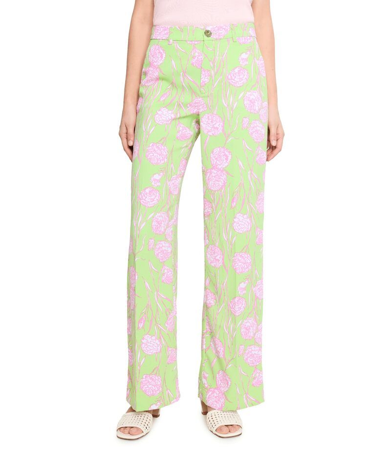 リリーピュリッツァー レディース ボトムス カジュアルパンツ Lilly Pulitzer Katerini Palazzo Pistachio Macaron Alina