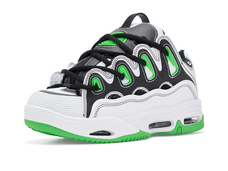 オサイラス メンズ シューズ スニーカー Osiris D3 2001 WhiteBlackGreen ホワイト