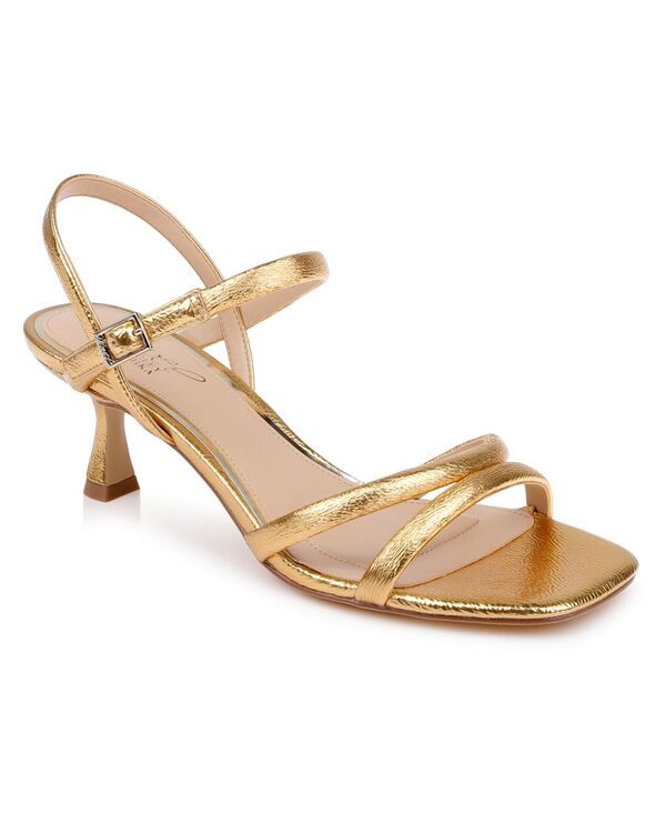 ジュウェルダグレイミシュカ レディース シューズ サンダル Jewel Badgley Mischka Womens Zianna II Square Toe Dressandals Gold Ant