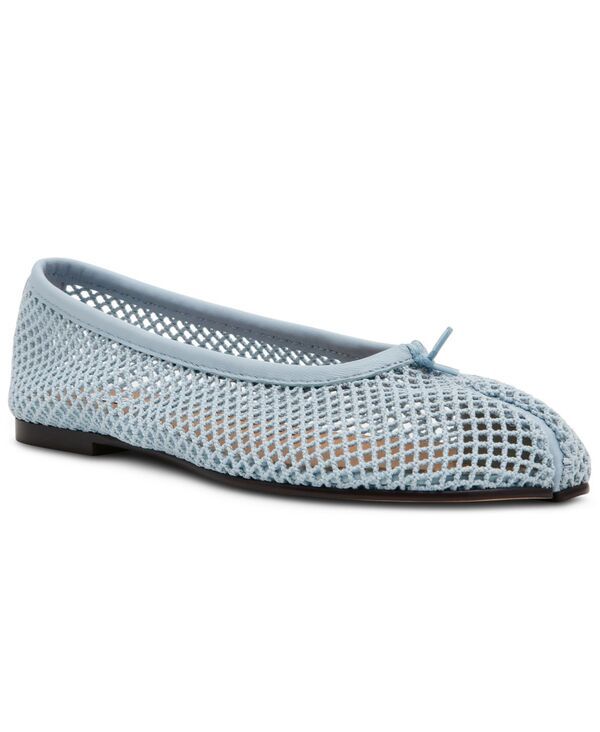 スティーブ マデン レディース シューズ パンプス Steve Madden Womens Calico SplitToe Ballet Flats Light Blue Mesh ブルー