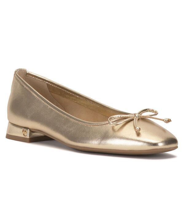 ヴィンスカムート レディース シューズ パンプス ヒール Vince Camuto Womens Jenlea Block Heel Ballet Flats Egyptian Gold Metall