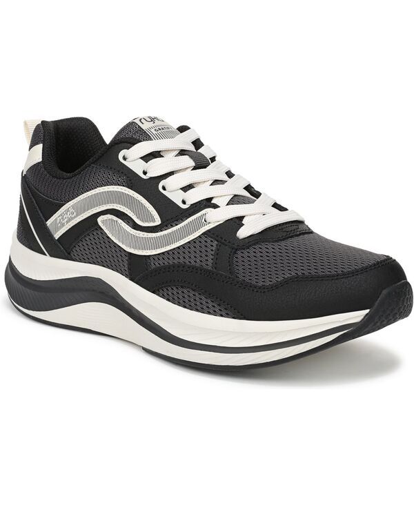 ライカ レディース シューズ スニーカー レース Ryka Womens Gratify Walking LaceUp Sneakers Black LeatherMesh ブラック
