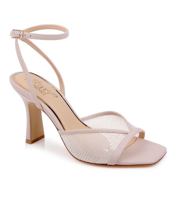 ジュウェルダグレイミシュカ レディース シューズ サンダル Jewel Badgley Mischka Womens Zaha Square Toe Dressandals Nude Matte