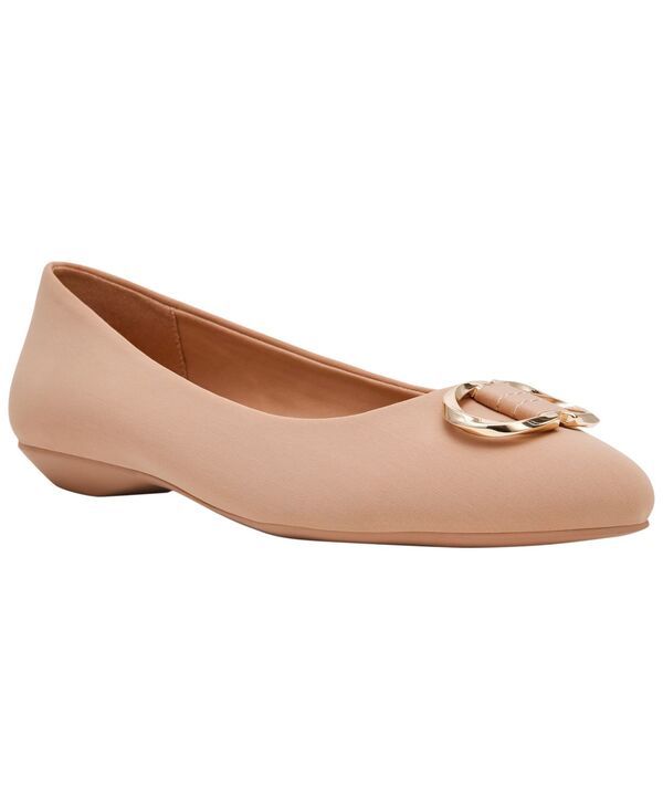 アンクライン レディース シューズ スリッポン・ローファー Anne Klein Womens Oswego SlipOn Flats Nude Stretch