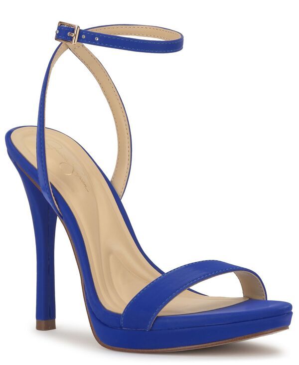 ジェシカシンプソン レディース シューズ サンダル Jessica Simpson Womens Divra Stiletto Dressandals Blue Royale Sateen ブルー