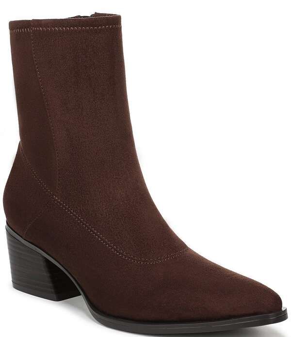 ナチュライザー レディース シューズ ブーツ・レインブーツ スエード アンクル Naturalizer Dean Suede Pointoe Stretch Ankle Booties Chocola