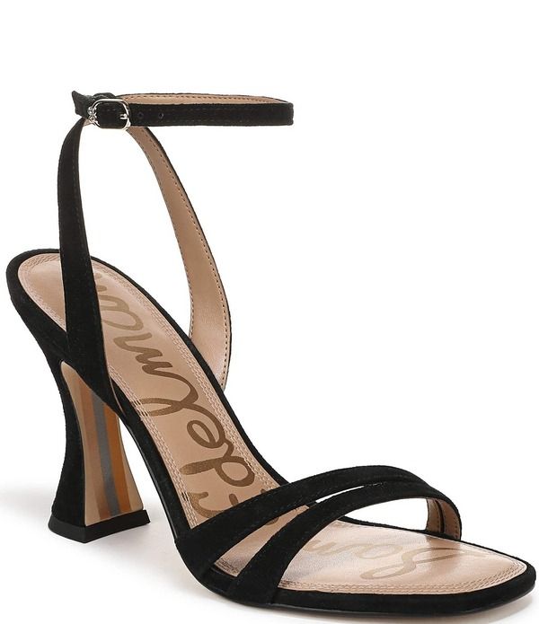 サムエデルマン レディース シューズ ヒール サンダル スエード Sam Edelman Junie Suede Strappy Dressandals Black ブラック