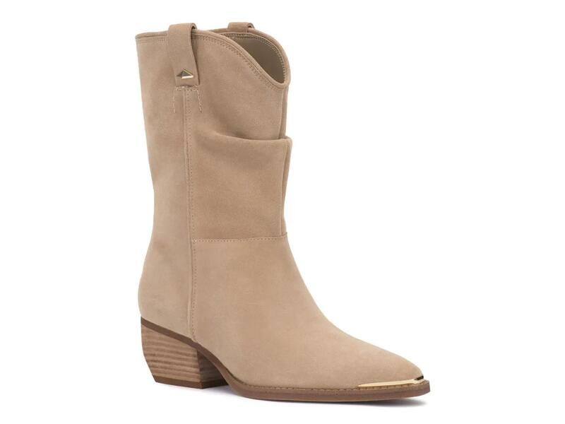 ヴィンスカムート レディース シューズ ブーツ・レインブーツ Vince CamutoPezzra Western Bootie Tortilla Beige ベージュ