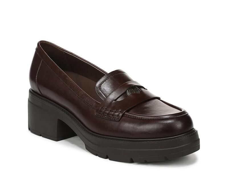ナチュライザー レディース シューズ スリッポン・ローファー プラットフォーム NaturalizerLumos Platform Loafer Chocolate Leather チョコレート