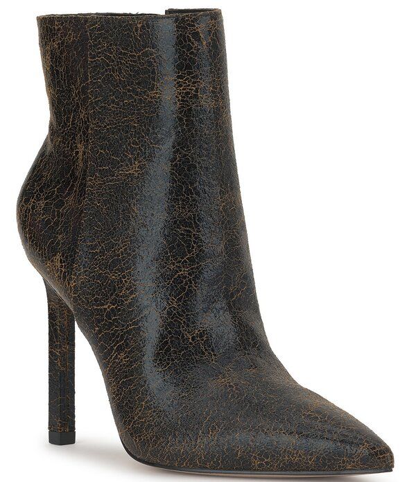 ジェシカシンプソン レディース シューズ ヒール ブーツ Jessica Simpson Debia Distressed Stiletto Booties BlackTan ブラック