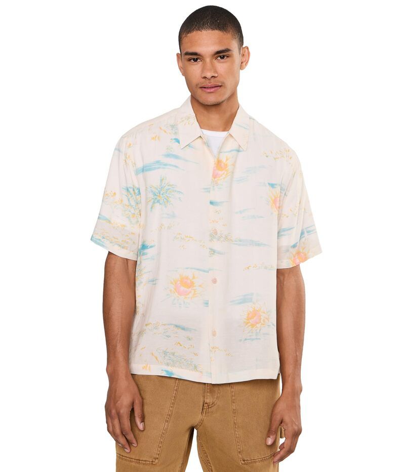 オールセインツ メンズ トップス シャツ Allsaints Breezer Short Sleeve Shirt Candyellow イエロー