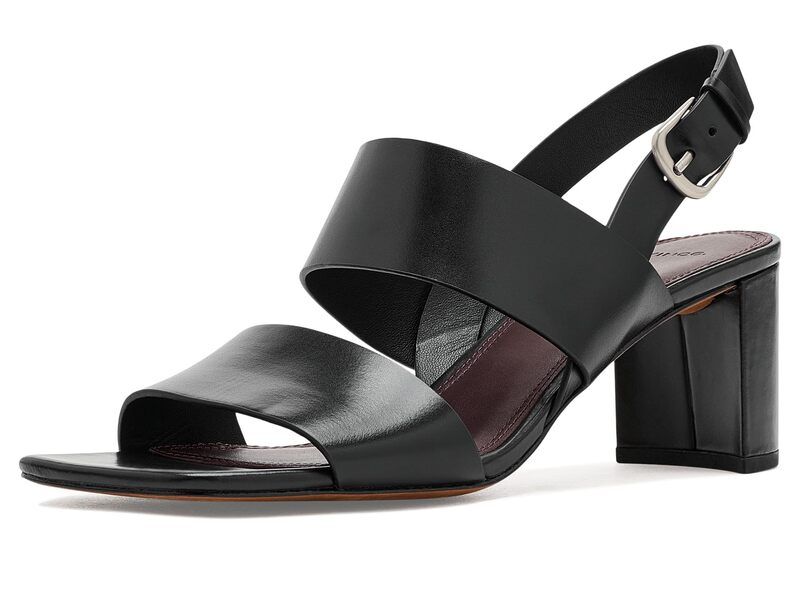 ヴィンス レディース シューズ ヒール Vince Oliana Black Leather ブラック