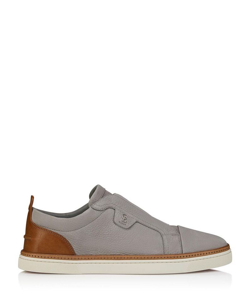 クリスチャン・ルブタン メンズ シューズ スニーカー Christian Louboutin Mens Marcontonio CL Slip On Sneakers Phantom Grey グレー
