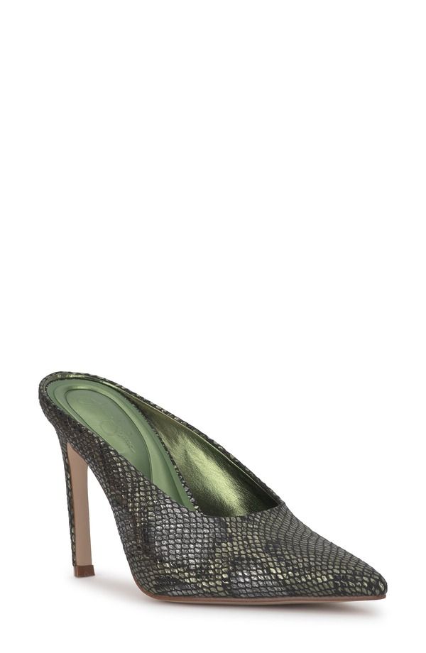 ジェシカシンプソン レディース シューズ ヒール Jessica Simpson Wilix Pointed Toe Mule LIGHT GREEN グリーン