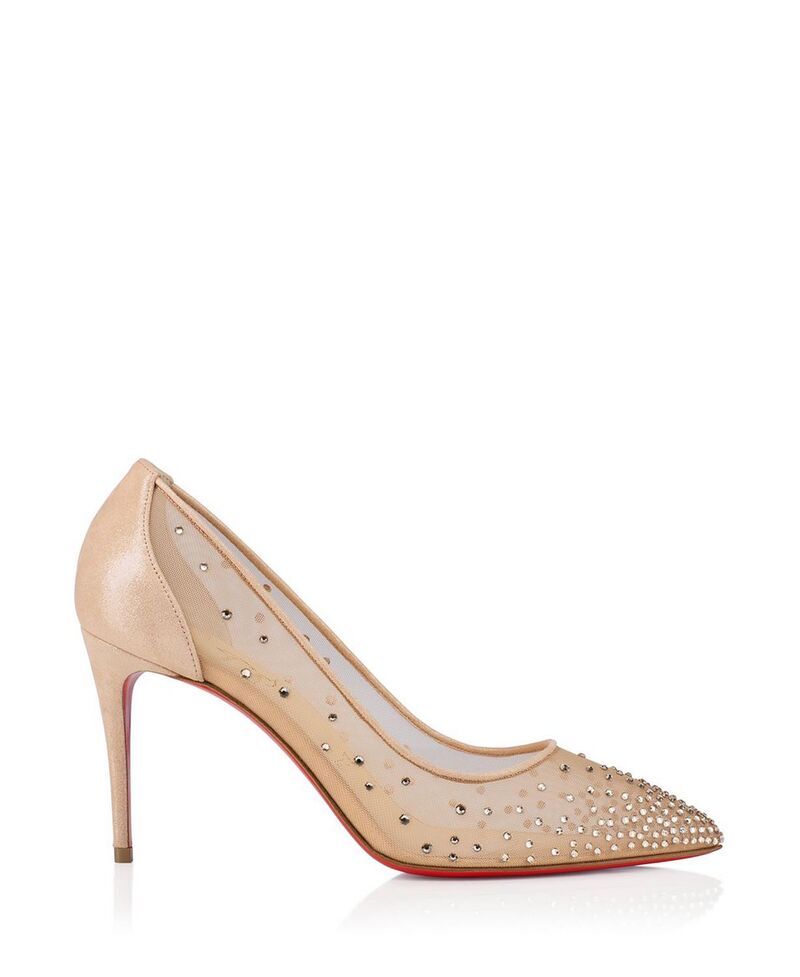 クリスチャン・ルブタン レディース シューズ パンプス Christian Louboutin Womens Folliestrass 85 mm Pumps Beige ベージュ