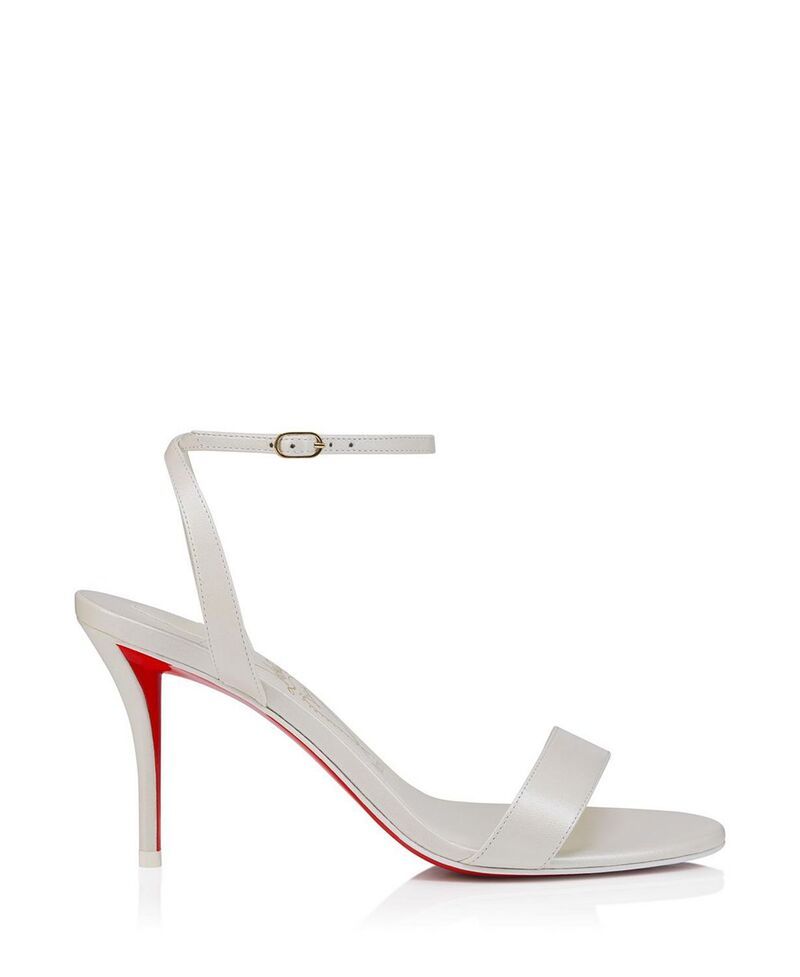 クリスチャン・ルブタン レディース シューズ サンダル Christian Louboutin Womens Miss Z Sandal 80mm Strappy Sandals Bianco