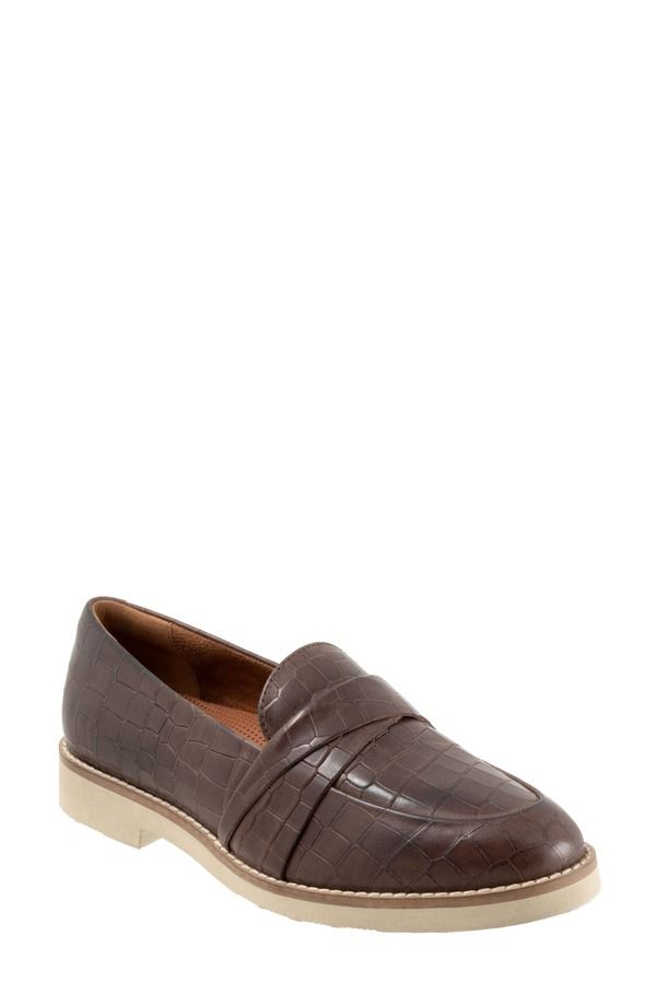 ソフトウォーク レディース シューズ スリッポン・ローファー SoftWalk Walsh Loafer Multiple Widths Available Women DARK BROWN ブラウン
