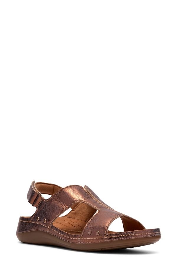 クラークス レディース シューズ ヒール サンダル Clarks Cecily Sun Slingback Sandal Women PLATINUM