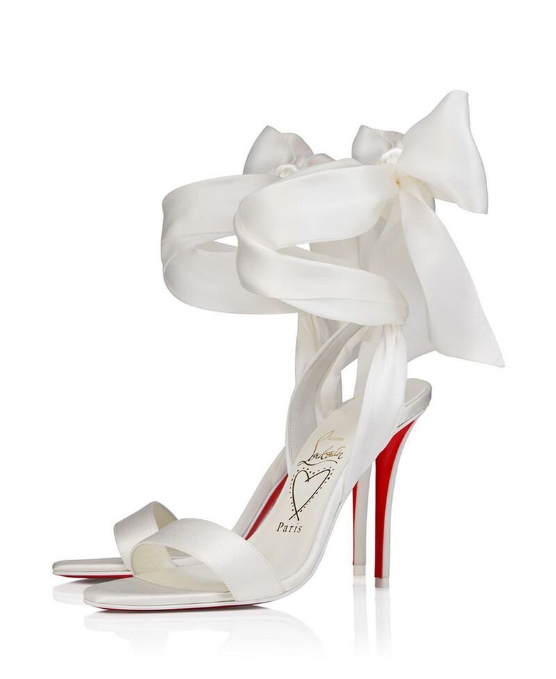 クリスチャン・ルブタン レディース シューズ サンダル Christian Louboutin Womens Miss Z Du Desert 100mm Strappy Sandals Ivory
