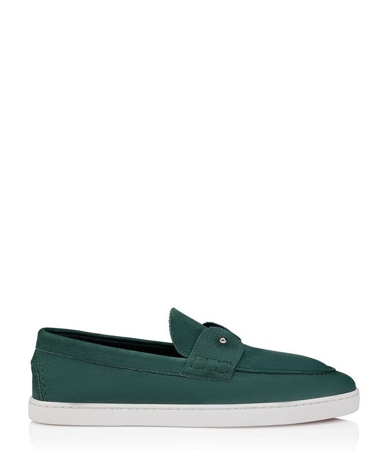 クリスチャン・ルブタン メンズ シューズ スリッポン・ローファー Christian Louboutin Mens Chambeliboat Bateau Loafers Agave
