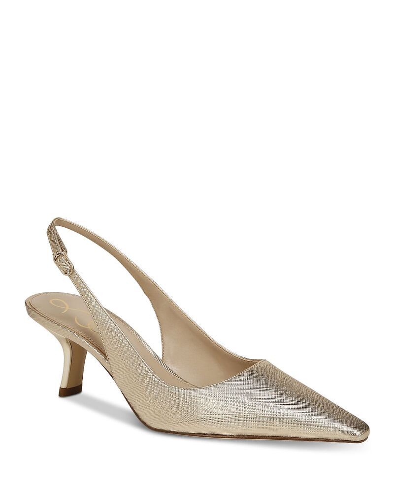 サムエデルマン レディース シューズ ヒール Sam Edelman Womens Bianka Slingbackitten Heels Gold Leaf ゴールド