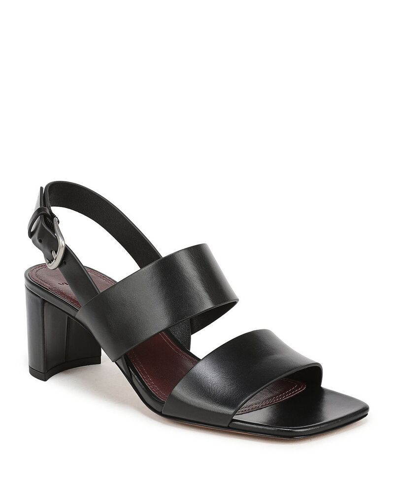 ヴィンス レディース シューズ サンダル レザー ヒール Vince Womens Oliana Leather Block Heel Sandals Black Leather ブラック 55,440円