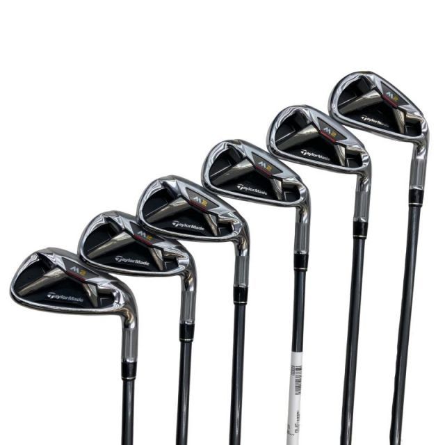 【中古】 テーラーメイド M2 6S アイアンセット IR TM7-216 (フレックスS) メンズ 男性用 右利き 右用 Cランク ゴルフクラブ
