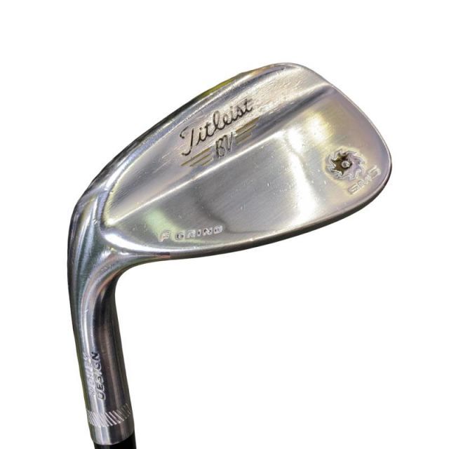 【中古】 タイトリスト VOKEY SPIN MILLED SM5 ツアークロム 52°/12°F レフティ ウェッジ WG 純正特注シャフト (フレックスS) メンズ 男性用 左利き レフティ 左用 Cランク ゴルフクラブ