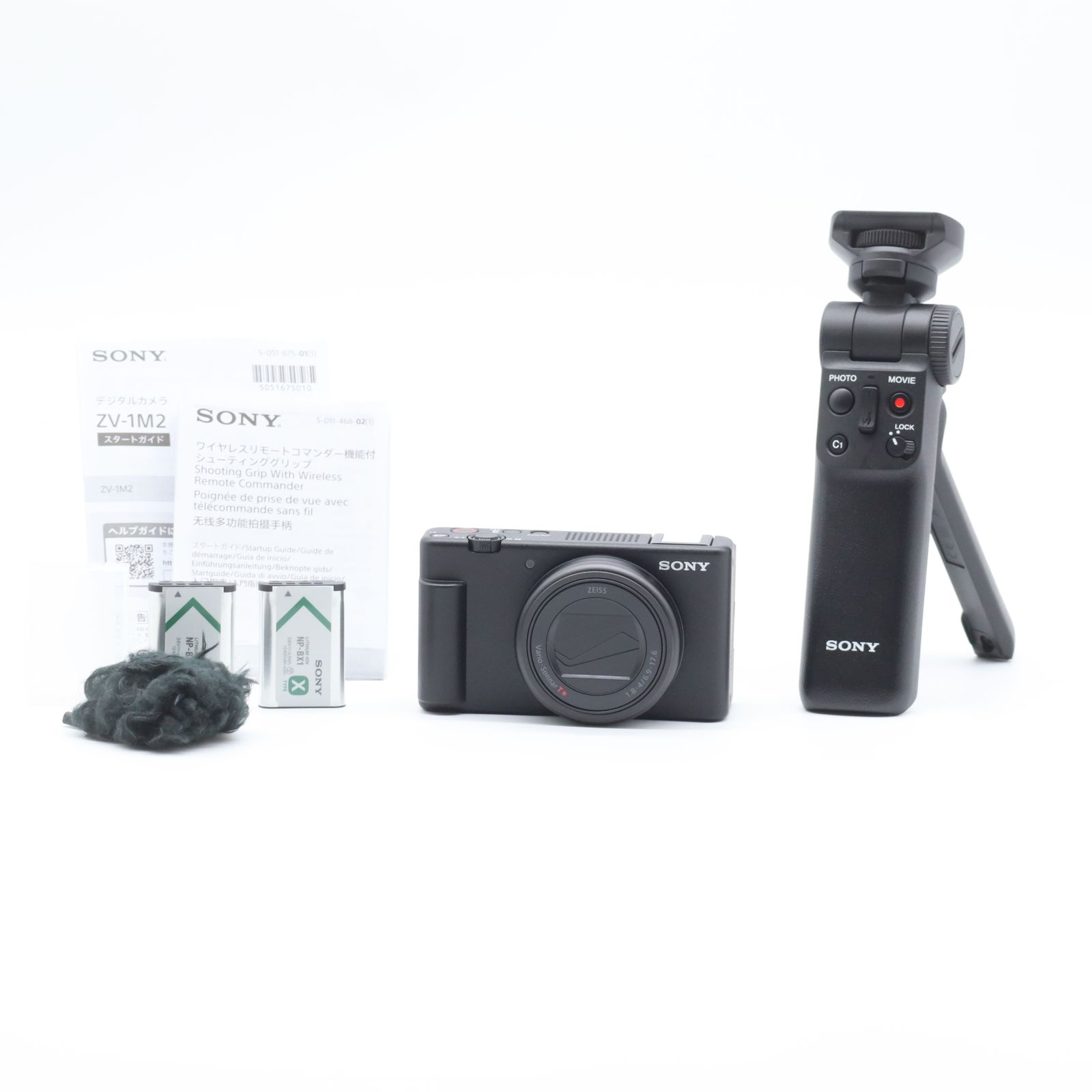 SONY VLOGCAM ZV-1 II シューティンググリップキット ブラック｜1.0型センサー Vlogカメラ｜4K動画・Bluetoothグリップ付【中古】
