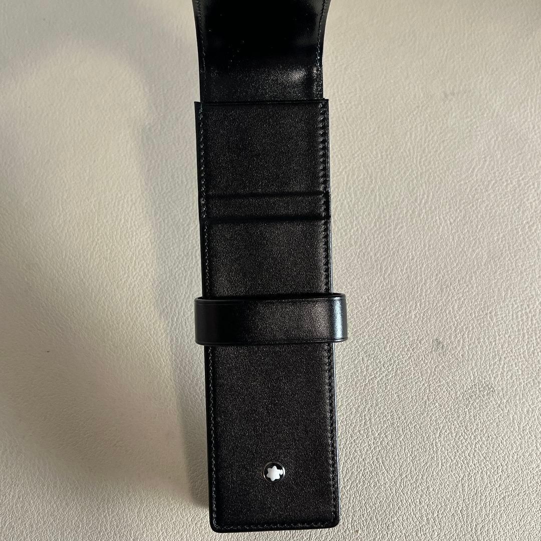 未使用品 MONTBLANC ペンケース 2本用 シエナ黒 箱付き - メルカリ