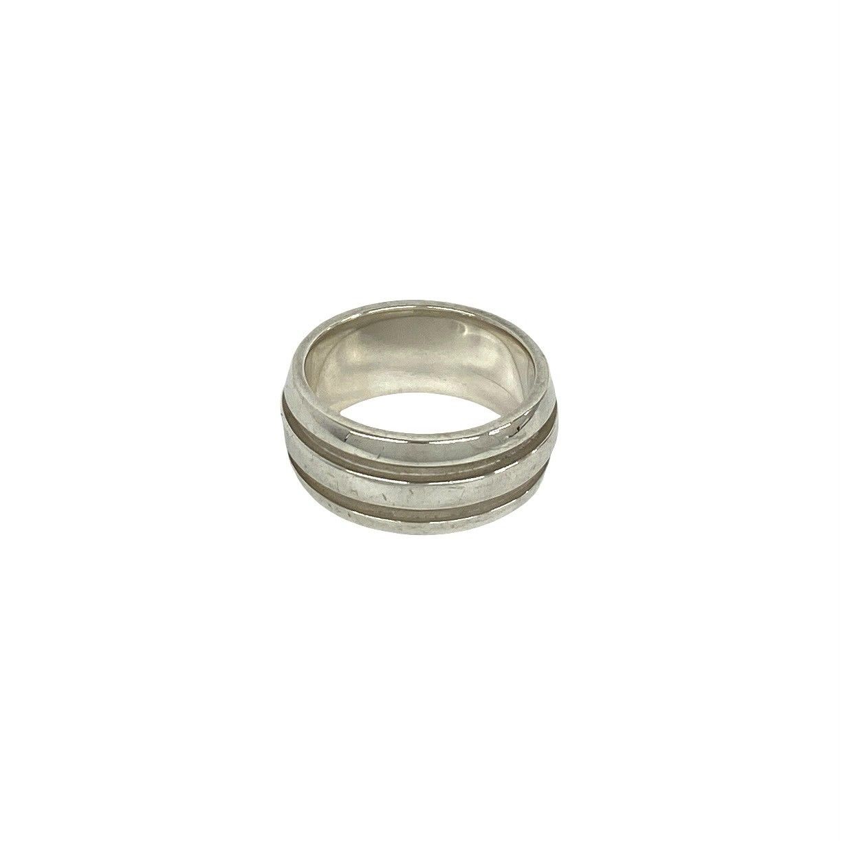 極 美品 TIFFANY&Co. ティファニー ヴィンテージ グルーブ ド ダブル