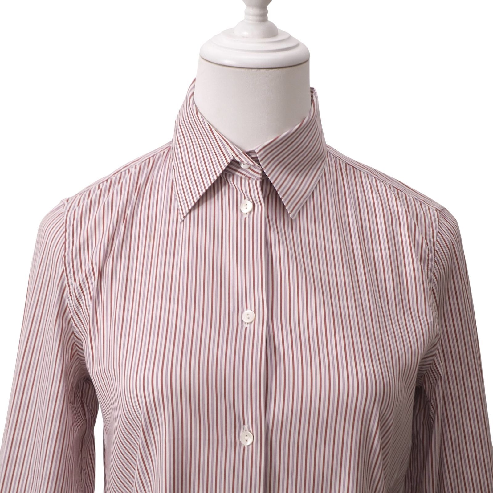美品 ロロピアーナ Loro Piana イタリア製 ストレッチ シャツ ブラウス