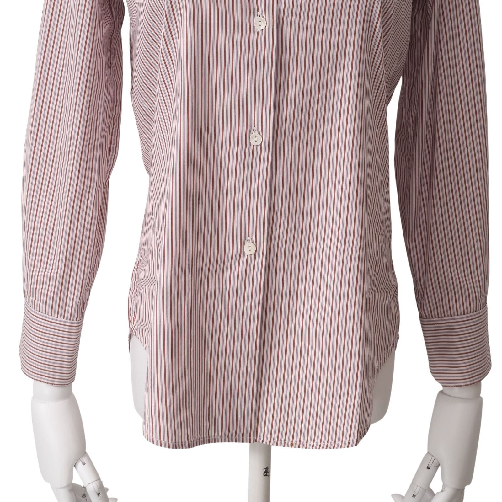 美品 ロロピアーナ Loro Piana イタリア製 ストレッチ シャツ ブラウス