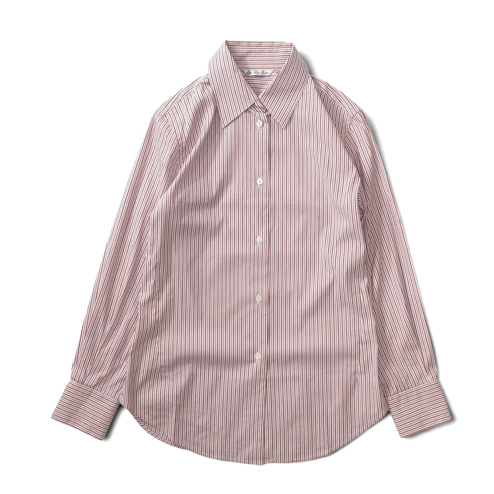 美品 ロロピアーナ Loro Piana イタリア製 ストレッチ シャツ ブラウス