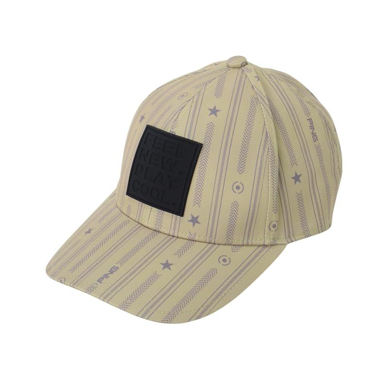 【新品】 [ピン アパレル] キャップ (ストライプ柄) / ユニセックス / 621-6187301 040_ベージュ FR