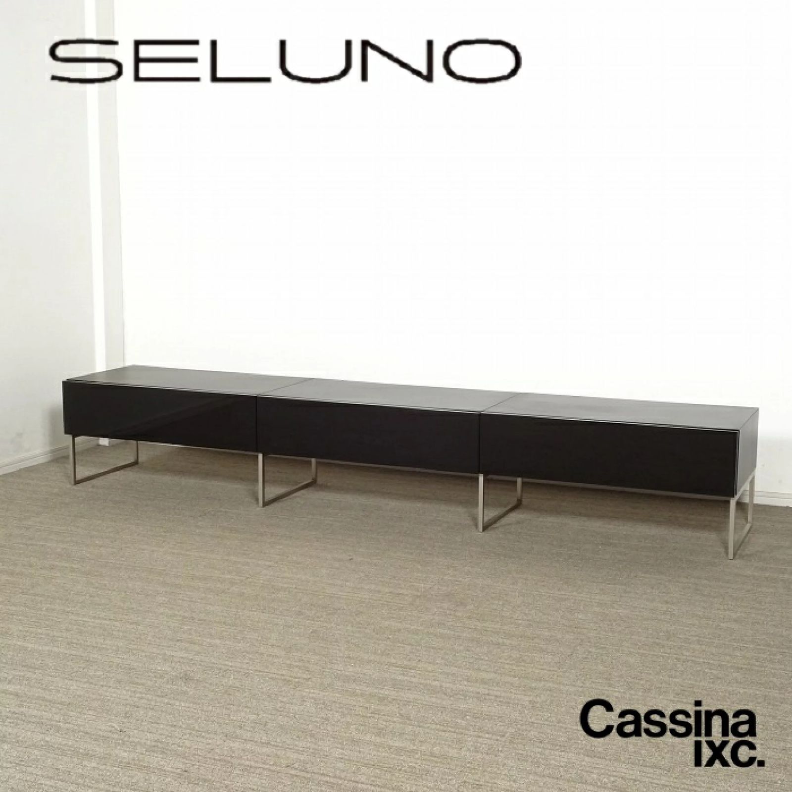 ◾︎SELUNO◾︎ 【展示良品】Cassina ixc. カッシーナイクスシー MODERN MD11 / モダン MD11 シアターボード W2400 / マットブラック 100万 x722