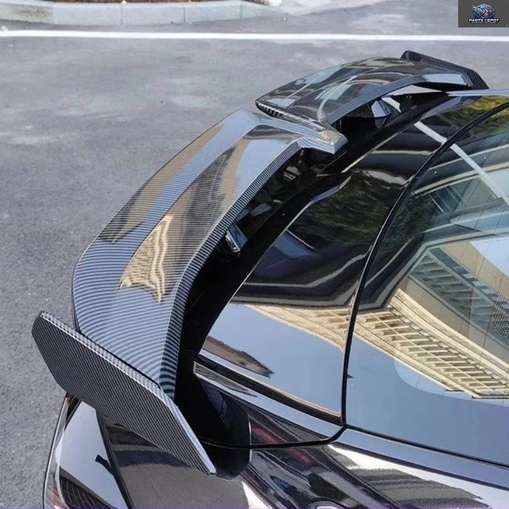 車のテールウィング、穴なし、カモメ型テール、GTテールスポイラー、車のバンパー、衝突回避車