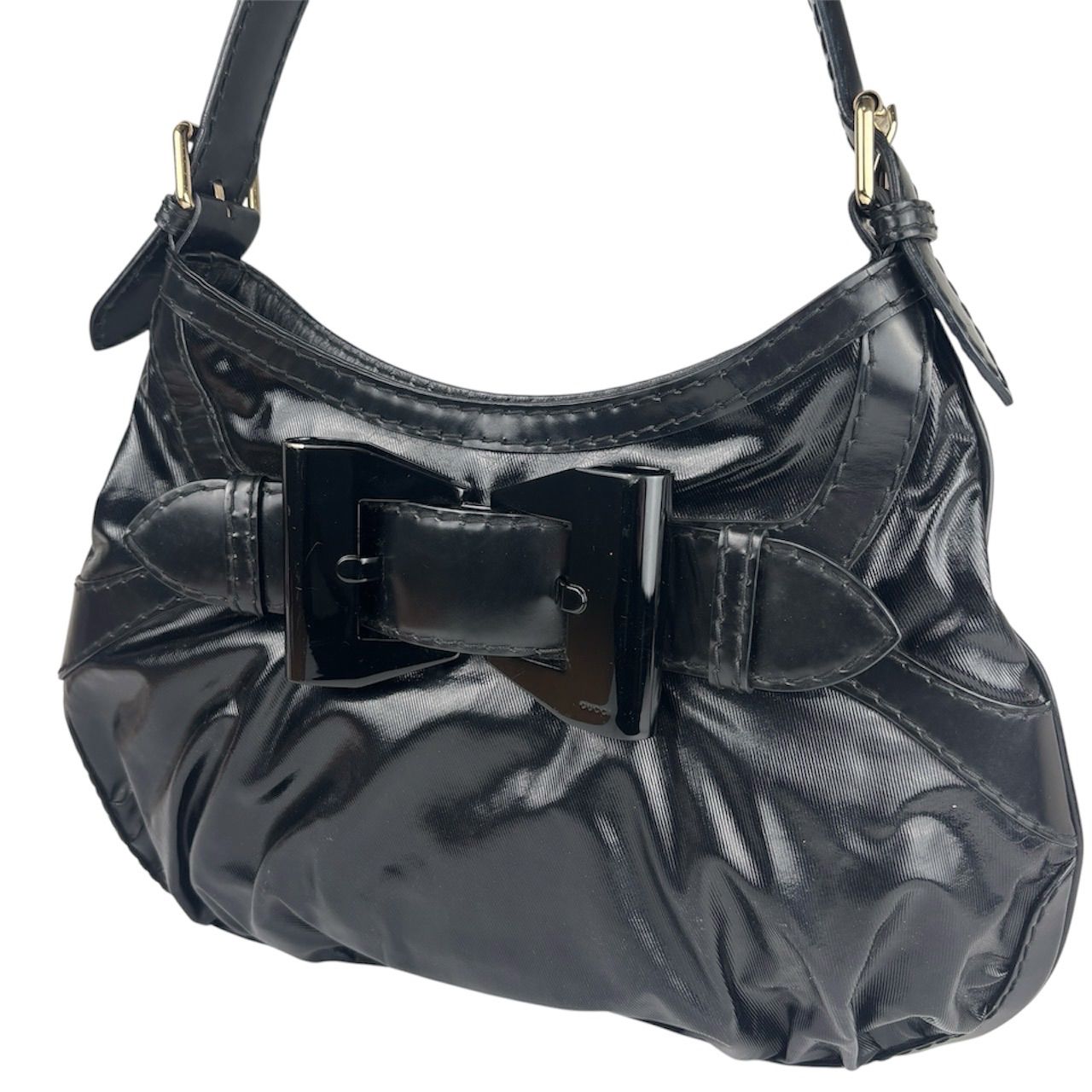 【SALE価格】GUCCI グッチ クイーンホーボー ショルダーバッグ ワンショルダー ブラック 189885