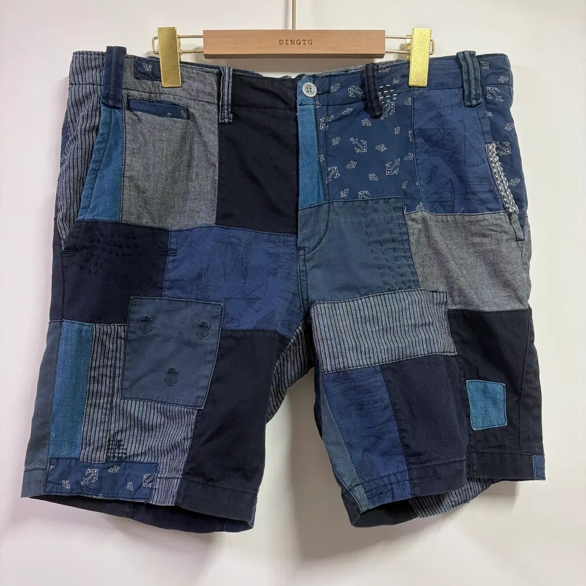36 ポロ ラルフローレン サシコ パッチワーク ショーツ ハーフパンツ