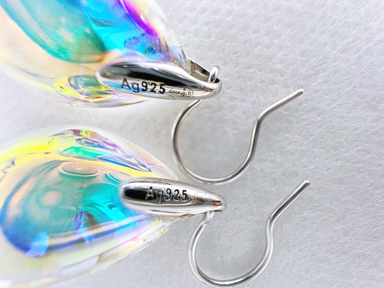 使用感なし 美品 Baccarat バカラ SV925 プシデリック ピアス