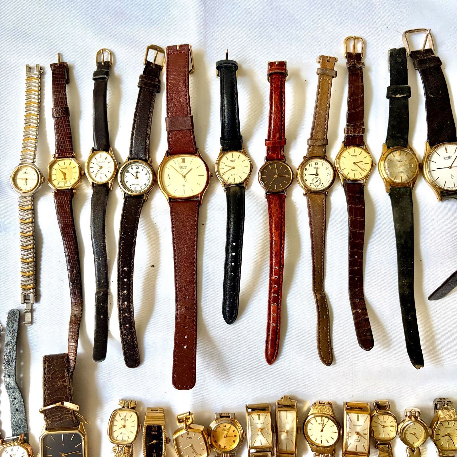 最終値下げ！【ジャンク】オリエント　SEIKO　CYMA　腕時計まとめ⑭ 50個】SEIKO CITIZEN オリエント 腕時計 まとめ 金 ゴールド EGP SGP