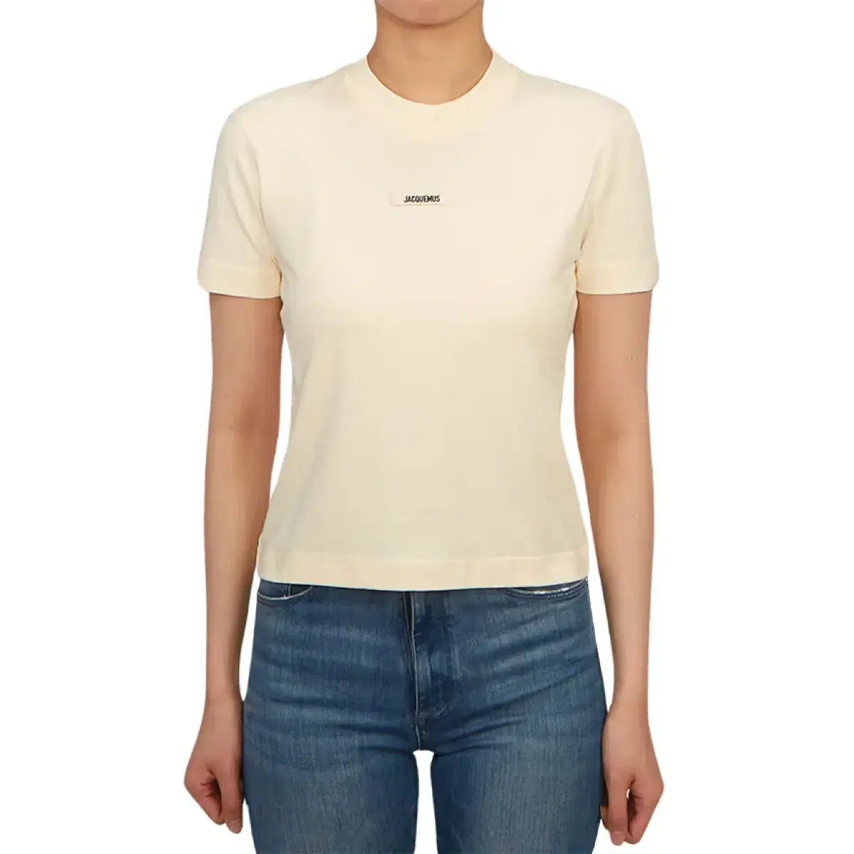 JACQUEMUS ジャックムス クロップド 半袖Tシャツ イェロー S 7,995円