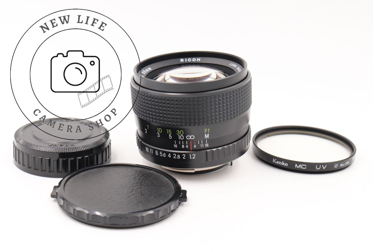 良上品☆リコー RICOH XR RIKENON 55mm f1.2 Kマウント MF 一眼カメラレンズ ###16737