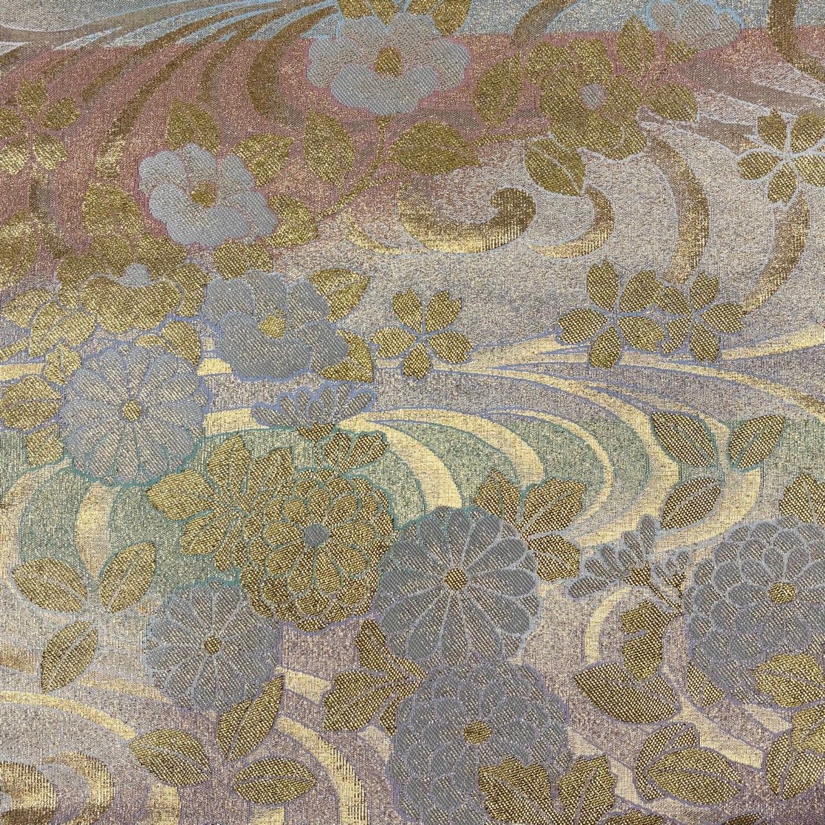 美品】 振袖 身丈165.5cm 裄丈68cm L 袷 袋帯フルセット 鈴乃屋 几帳