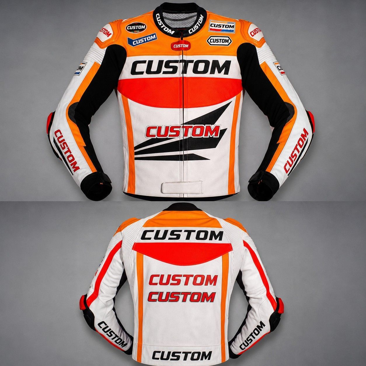 マルク・マルケス　2013年モデル　 MOTOGP　レーシングレザージャケット　本革 レプリカ オーダーメイド ロゴ・デザイン変更無料 サイズ各種 送料無料 ★発送予定日: 8月30日