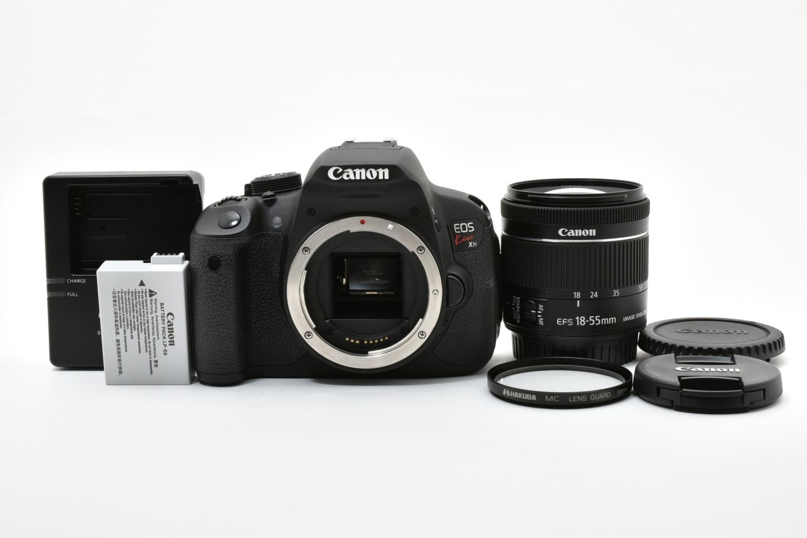 ★極上美品・ショット回数20390回★ キヤノン CANON EOS Kiss X7i EF-S 18-55mm F3.5-5.6 IS STM #5383W0771