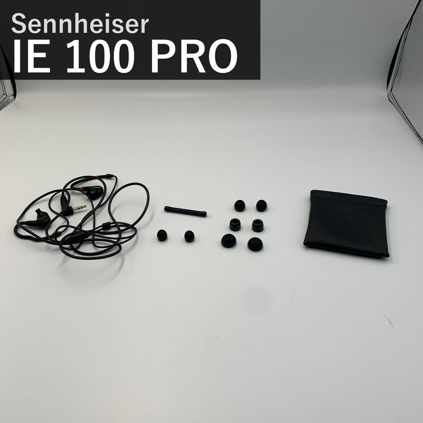 Sennheiser ゼンハイザー IE 100 PRO Black 508940 有線 プロ用モニタリングイヤホン カナル型 イヤモニ 10mmダイナミックドライバー リケーブル対応 国内正規品 低音から高音までクリア