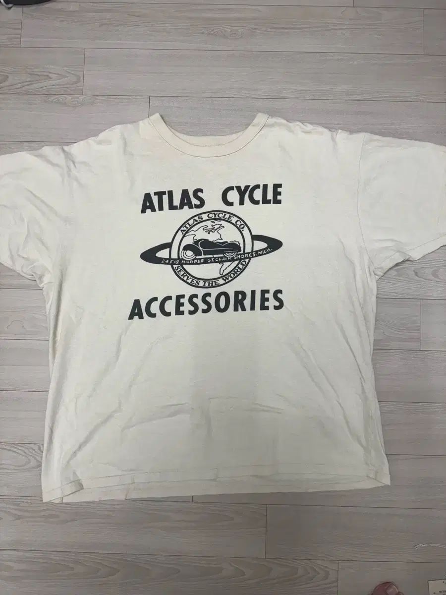 FREEWHEELERS(フリーホイーラーズ) パワーウェア ATLAS CYCLE Tシャツ 2XL